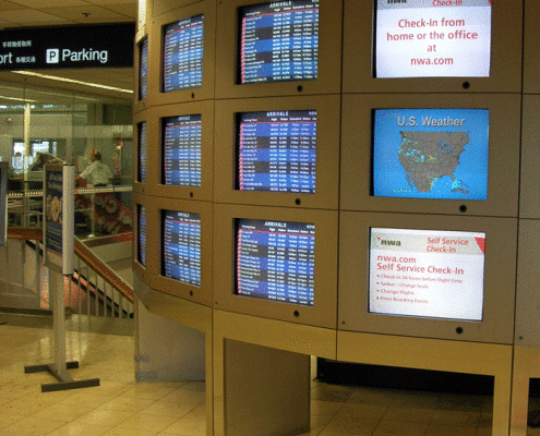 Minneapolis Airport Northwest Airlines Fixture Siewert Cabinet
