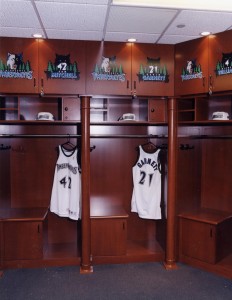 Minnesota Timberwolves Locker Room Siewert Cabinet