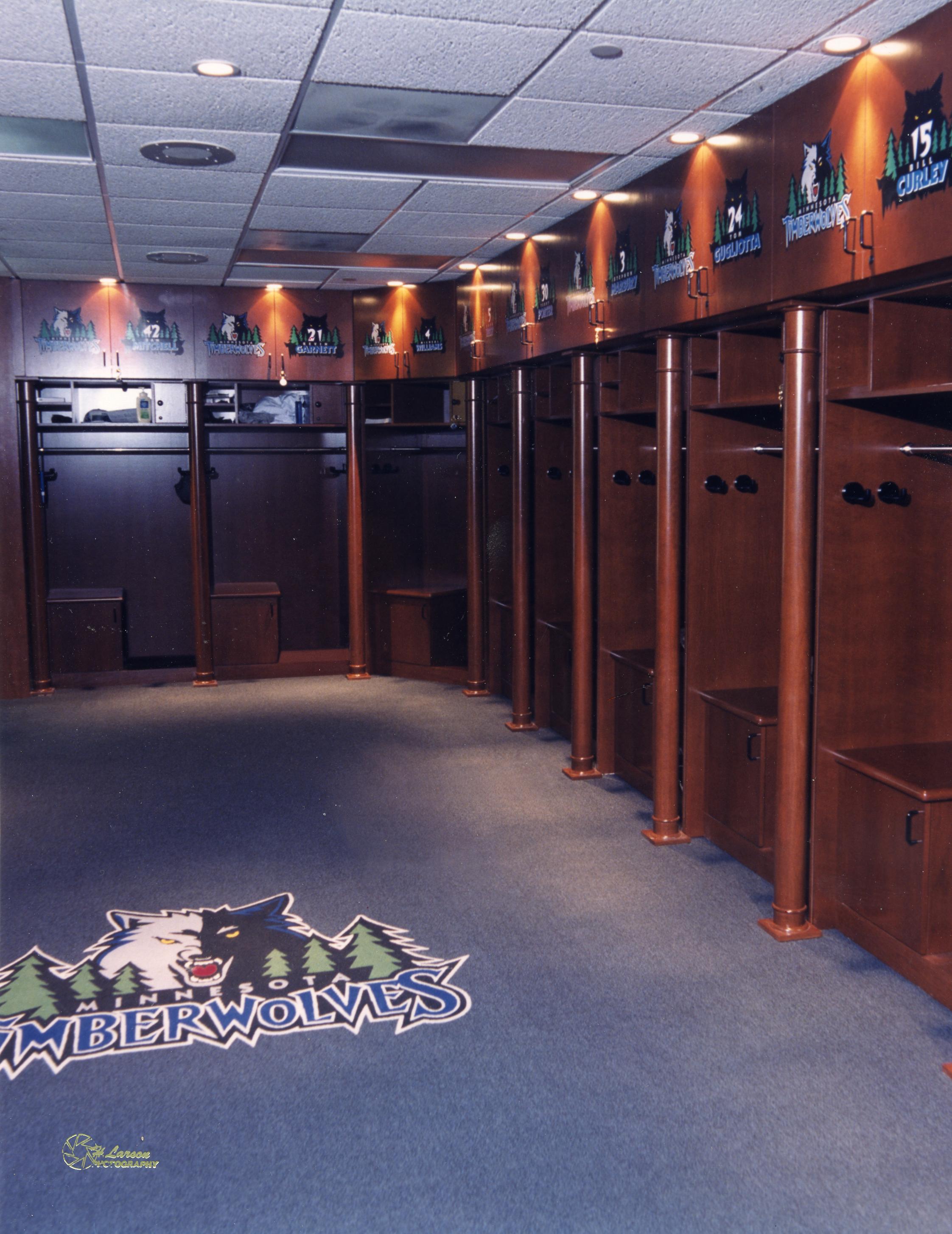 Minnesota Timberwolves Locker Room Siewert & Fixture
