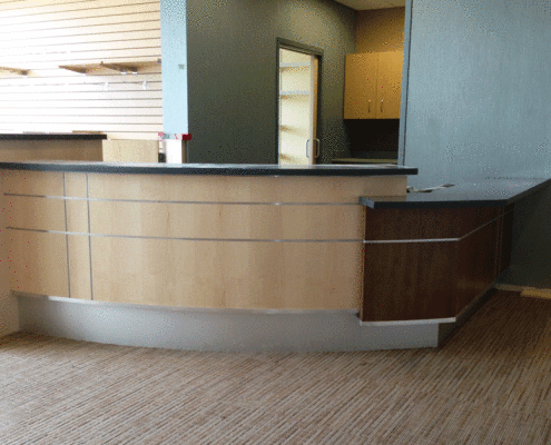 Fairview Orthopaedic Siewert Cabinet Reception Desk Fixture