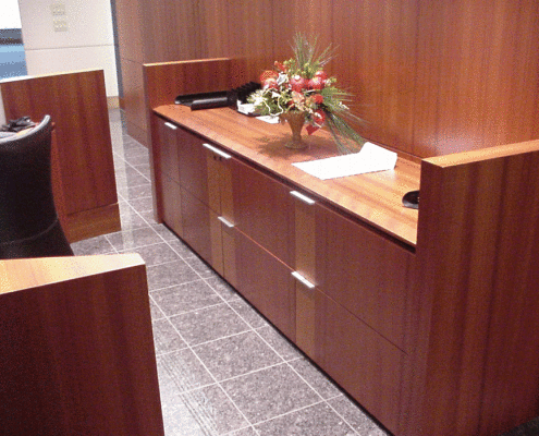 Pepsi Reception Desk Siewert Cabinet Commercial Interior