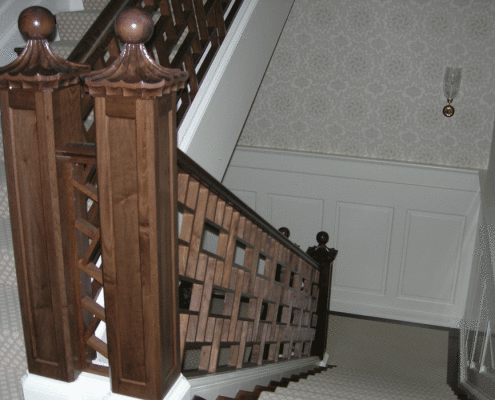 Crosslake Architecutral Millwork Staircase Siewert Cabinet